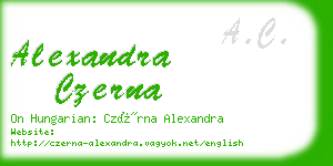 alexandra czerna business card